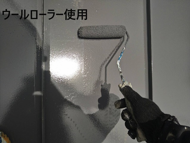 北杜市　屋根塗装工事　遮熱塗料　ガルバリウム鋼板　サーモアイSi